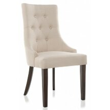 Стул деревянный Elegance dark walnut / fabric cream