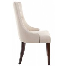Стул деревянный Elegance dark walnut / fabric cream