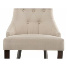 Стул деревянный Elegance dark walnut / fabric cream