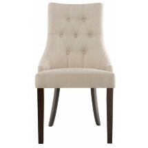 Стул деревянный Elegance dark walnut / fabric cream