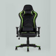 Кресло игровое TopChairs Cayenne зеленое с подушками