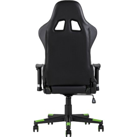 Кресло игровое TopChairs Cayenne зеленое с подушками 
