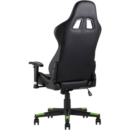 Кресло игровое TopChairs Cayenne зеленое с подушками 