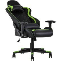 Кресло игровое TopChairs Cayenne зеленое с подушками