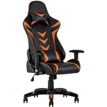 Игровое кресло Stool Group компьютерное TopChairs Corvette оранжевое геймерское