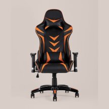 Игровое кресло Stool Group компьютерное TopChairs Corvette оранжевое геймерское