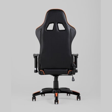 Игровое кресло Stool Group компьютерное TopChairs Corvette оранжевое геймерское 