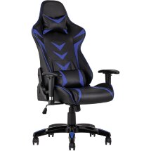 Игровое кресло Stool Group компьютерное TopChairs Corvette синее геймерское