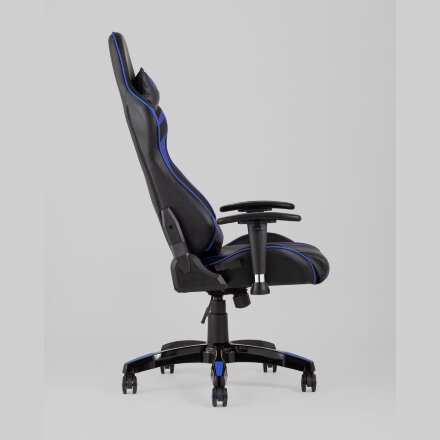 Игровое кресло Stool Group компьютерное TopChairs Corvette синее геймерское 
