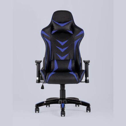 Игровое кресло Stool Group компьютерное TopChairs Corvette синее геймерское 