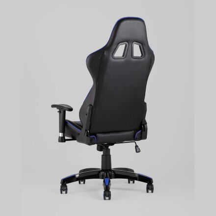 Игровое кресло Stool Group компьютерное TopChairs Corvette синее геймерское 