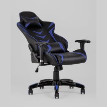 Игровое кресло Stool Group компьютерное TopChairs Corvette синее геймерское
