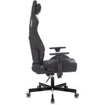 Геймерское кресло Бюрократ компьютерное игровое Knight OUTRIDER черный ромбик эко.кожа с подголов. крестовина металл