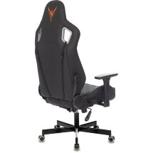 Геймерское кресло Бюрократ компьютерное игровое Knight OUTRIDER черный ромбик эко.кожа с подголов. крестовина металл