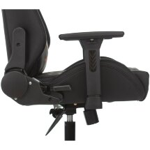 Геймерское кресло Бюрократ компьютерное игровое Knight OUTRIDER черный ромбик эко.кожа с подголов. крестовина металл