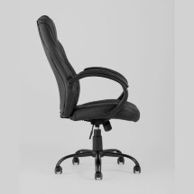 Игровое кресло Stool Group компьютерное TopChairs Racer Midi черное геймерское