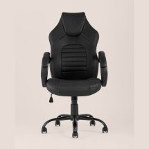 Игровое кресло Stool Group компьютерное TopChairs Racer Midi черное геймерское