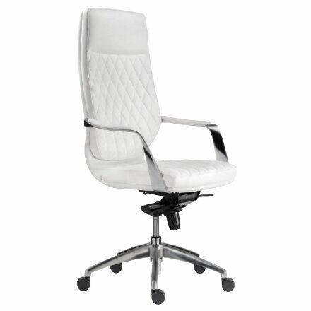 Компьютерное кресло Isida white / satin chrome 