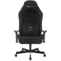 Геймерское кресло Бюрократ компьютерное игровое Knight T1 черный экомех с подголов. крестовина металл