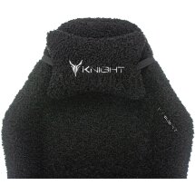 Геймерское кресло Бюрократ компьютерное игровое Knight T1 черный экомех с подголов. крестовина металл