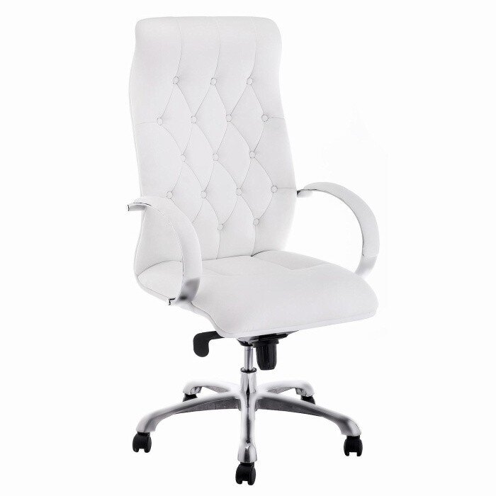 Компьютерное кресло Osiris white / satin chrome 