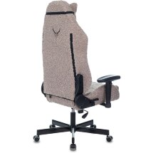 Геймерское кресло Бюрократ компьютерное игровое Knight T1 серый экомех с подголов. крестовина металл