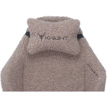 Геймерское кресло Бюрократ компьютерное игровое Knight T1 серый экомех с подголов. крестовина металл