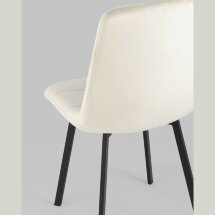 Стул Stool Group Chilly велюр бежевый ножки металлические плоской формы