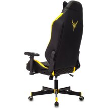 Компьютерное кресло Бюрократ игровое Knight Neon черный/желтый соты эко.кожа с подголов. крестовина металл геймерское