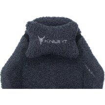 Геймерское кресло Бюрократ компьютерное игровое Knight T1 синий экомех с подголов. крестовина металл