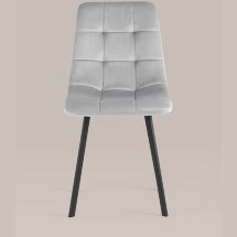 Стул Stool Group Chilly велюр серебристый ножки металлические плоской формы