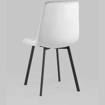 Стул Stool Group Chilly велюр серебристый ножки металлические плоской формы