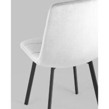 Стул Stool Group Chilly велюр серебристый ножки металлические плоской формы