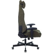 Геймерское кресло Бюрократ компьютерное игровое Knight T1 хаки экомех с подголов. крестовина металл