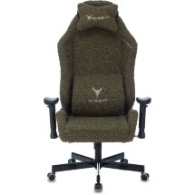 Геймерское кресло Бюрократ компьютерное игровое Knight T1 хаки экомех с подголов. крестовина металл