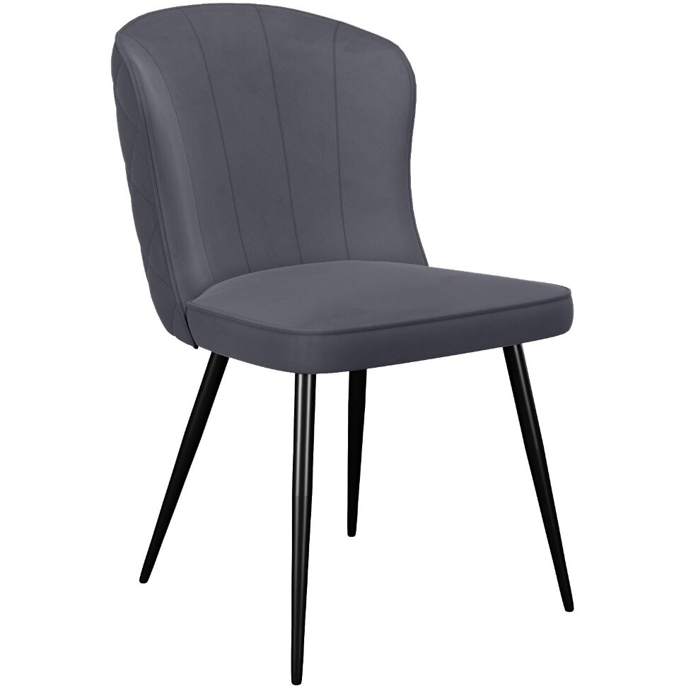 Стул DikLine 209 B28 ANTRACITE, ножки черные 