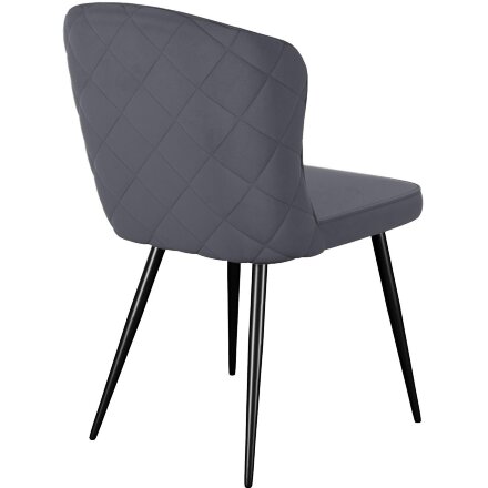 Стул DikLine 209 B28 ANTRACITE, ножки черные 