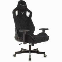 Геймерское кресло Бюрократ компьютерное игровое Knight Outrider черный Light-20 с подголов. крестовина металл