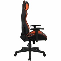 Кресло компьютерное BRABIX &quot;GT Racer GM-100&quot;, две подушки, экокожа, черное/оранжевое, 531925