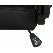 Кресло компьютерное BRABIX &quot;GT Racer GM-100&quot;, две подушки, экокожа, черное/оранжевое, 531925