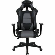 Кресло компьютерное BRABIX &quot;GT Racer GM-100&quot;, две подушки, экокожа, черное/серое, 531926
