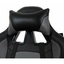 Кресло компьютерное BRABIX &quot;GT Racer GM-100&quot;, две подушки, экокожа, черное/серое, 531926