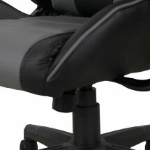Кресло компьютерное BRABIX &quot;GT Racer GM-100&quot;, две подушки, экокожа, черное/серое, 531926