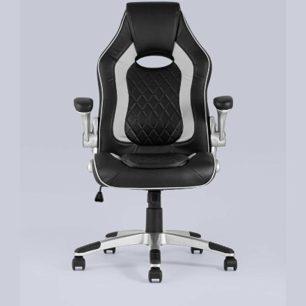 Игровое кресло Stool Group компьютерное TopChairs Macan серое геймерское 