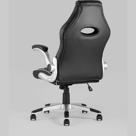 Игровое кресло Stool Group компьютерное TopChairs Macan серое геймерское 