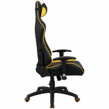 Кресло компьютерное BRABIX &quot;GT Master GM-110&quot;, две подушки, экокожа, черное/желтое, 531927