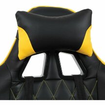 Кресло компьютерное BRABIX &quot;GT Master GM-110&quot;, две подушки, экокожа, черное/желтое, 531927