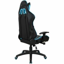Кресло компьютерное BRABIX &quot;GT Master GM-110&quot;, две подушки, экокожа, черное/голубое, 531928