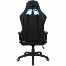Кресло компьютерное BRABIX &quot;GT Master GM-110&quot;, две подушки, экокожа, черное/голубое, 531928