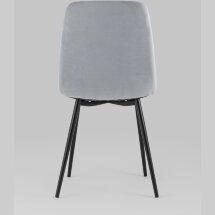 Стул Stool Group Oliver велюр светло-серый ножки металл черные